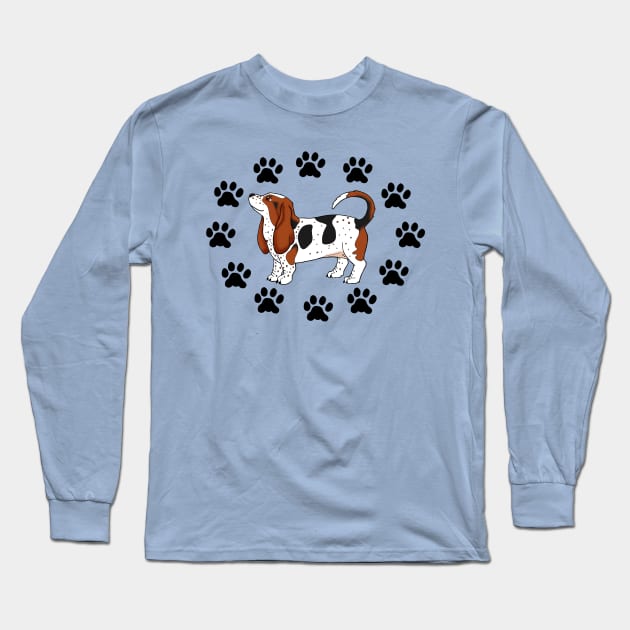 Basset Hound Long Sleeve T-Shirt by HonuHoney